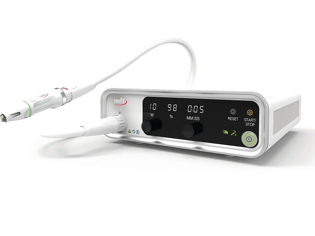 Swift microwave therapy system used for verruca treatment